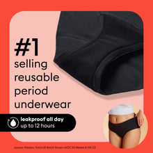 (2 pack) Thinx for All Women's Comfort Brief Leakproof Period Underwear Black