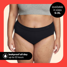 (2 pack) Thinx for All Women's Comfort Brief Leakproof Period Underwear Black