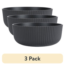 (3 pack) Mainstays - Black Eco-Friendly Recycled Plastic Cereal Bowl, 38-Ounce