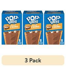 (3 pack) Pop-Tarts Frosted S'mores Toaster Pastries, Breakfast Foods, Shelf-Stable, 13.5 oz (8 Count)