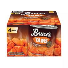 Batatas cortadas Bruce's Cut Yams en almíbar, paquete de 4/29 oz.