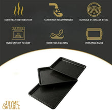 Thyme & Table Nonstick Sheet Pan 3-Piece Set - Black