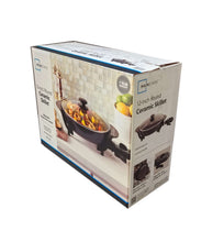 Mainstays 12" Round Ceramic Skillet, Black,Nonstick, 1200W, Removable Temp Control, Dishwasher Safe