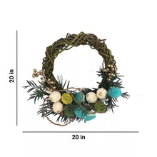 Corona navideña tropical, 20"