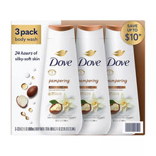 Dove Body Wash Pamper Shea Butter and Vanilla, 3 ct./23 oz.