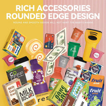 Adofi 46PCS Cash Register for Kids, Kids Pretend Play Toys with Scanner, Shopping Cart, Calculator, Play Food, Toddler Toys for Boys Girls, Toys for Girls 3 6 Years, Kids Toys Cash Register-Yellow