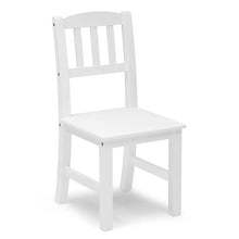 Delta Children Kids' Wood Desk with Hutch and Chair - White