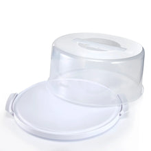 Mainstays 12 inch Clear Cake Carrier with 2pk 9 inch Gray Round Pans, Carbon Steel - Brands For Less USA