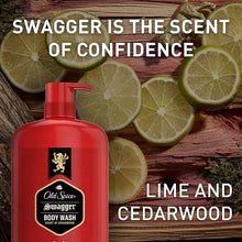 Old Spice Men's Swagger Body Wash Pump, Cedarwood Scent, 24/7 Shower Fresh, 2 pk./33.4 oz.
