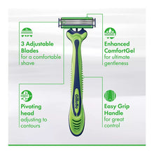 Gillette Sensor3 Sensitive Men's Disposable Razor, 3-Bladed Razor Blades, 24 ct.