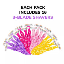 BIC Soleil Simply Smooth Disposable Razor, 3 Blade Womens Razors, 16 ct.