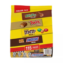 Snickers, M&M's, Milky Way & Twix Halloween Chocolate Candy Variety Pack, Bulk Bag, 115 ct.