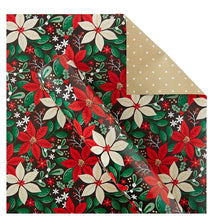 Berkley Jensen 300 sq. ft. Reversible Christmas Gift Wrap, Floral and Dots