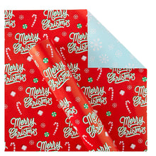 Berkley Jensen 300 sq. ft. Reversible Christmas Gift Wrap, Merry and Snowflakes