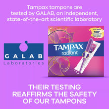Tampax Radiant Feminine Care Tampons for Women, Regular/Super/Super Plus, Unscented, 77 ct.