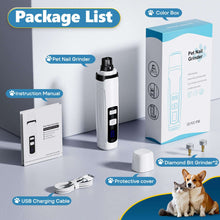 BEBANG Dog Nail Grinder, 2 LED Lights, Super Quiet and Low Vibration Electric Dog Nail Trimmers for Small Medium Large Dogs & Cats