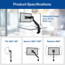 onn Spring Assisted Desk Mount for 13" to 32" Monitors/TVs, 3x Load Tested, Holds up to 19.8 lbs. - Brands For Less USA