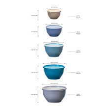Mainstays 10-Piece Nonslip Nesting Plastic Mixing Bowl Set with Assorted Lids