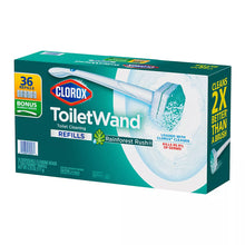 Clorox ToiletWand Disposable Cleaning System with Bonus Handle, Rainforest Rush, 36 Pad Refills