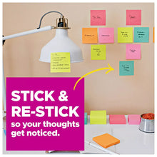 Notas adhesivas Post-it Super Sticky, 10 x 15 cm, Colección Supernova Neons, rayadas