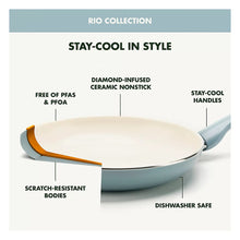 GreenPan Rio 10-Pc. Cookware Set - Blue