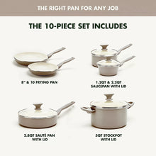 GreenPan Rio 10-Pc. Cookware Set - Taupe