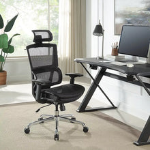 Berkley Jensen Ergonomic Mesh Office Chair with Headrest and Footrest - Black