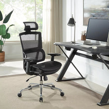 Berkley Jensen Ergonomic Mesh Office Chair with Headrest and Footrest - Black