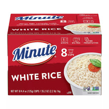 Tazas de arroz blanco Minute, paquete de 8/4,4 oz.
