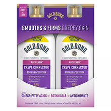 Gold Bond Age Renew Crepe Corrector Body Lotion, Replenishing & Smoothing Formula, 2 pk./ 14 oz.