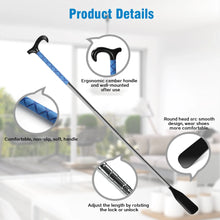 KEKOY Shoe Horn with Long Handle, 14" to 34" Adjustable and Retractable Expander Shoe Stick, Portable Stainless Steel Long Shoehorn for Seniors with Travel Bag - Brands For Less USA