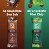 IQBAR Plant Protein Bars, Chocolate Sea Salt, Chocolate Mint Chip, Variety Pack, 12 ct./1.6 oz.