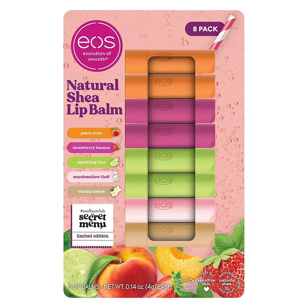 eos Secret Menu Lip Balm Stick, 8 pk./0.14 oz.– Brands For Less USA