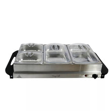 MegaChef Buffet Server & Food Warmer with Removable Sectional Trays