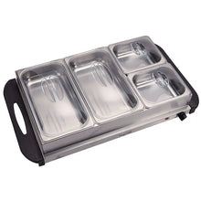 MegaChef Buffet Server & Food Warmer with Removable Sectional Trays