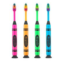 Gum Crayola Neon Clean Children's Toothbrush, Soft Bristled Kids Toothbrush Set, Age 3+, 8 ct.