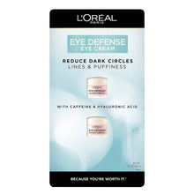 L'Oreal Paris Dermo-Expertise Eye Defense Under Eye Cream for Dark Circles, 2 pk./0.5 oz.