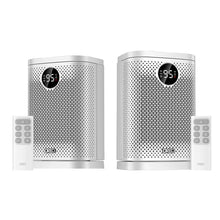 Calentadores de espacio cerámicos con núcleo atómico DREO de 10" con oscilación, paquete de 2.