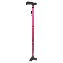 HurryCane Freedom Edition Folding Cane with T Handle, Red - Brands For Less USA