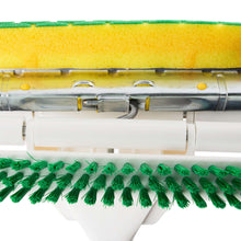 Libman Nitty Gritty Sponge Mop with Built-in Scrub Brush and Steel Handle