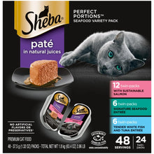 Sheba Perfect Portions Variety Pack Wet Cat Food Pate, 2.6 oz Twin-Pack Trays