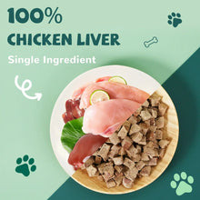 PAWUP Chicken Liver Freeze Dried Dog and Cat Treats, Single Ingredient, Grain Free, No Additives, High Protein Dog Toppers for Training, 4.6oz