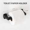 Mainstays Matte Black Wall Mount Toilet Paper Holder with Hardware