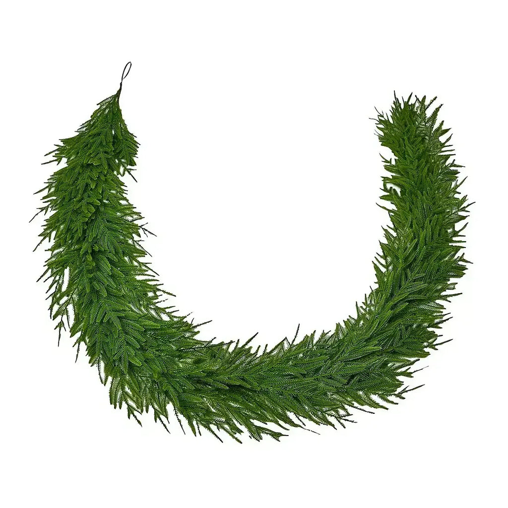 Berkley Jensen 9' Feel Real Greenery Garland– Brands For Less USA