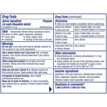 Claritin Children's 24 Hour Chewables, Grape Flavor, 5mg Tablets, 80 ct.