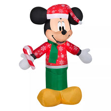 Disney Christmas 3.5' Inflatable Mickey Mouse with Candy Cane