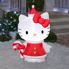 Gemmy Christmas 3.5' Inflatable Hello Kitty in Holiday Dress