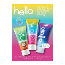 Hello Kids Toothpaste Fluoride Variety Pack, 3 pk./4.2 oz.
