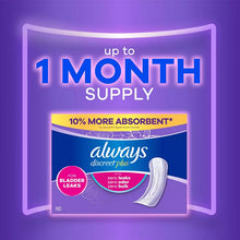 Always Discreet Adult Incontinence Pads, Heavy Absorbency, Long Length, Postpartum Pads, 117 ct.
