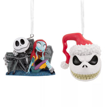 Hallmark The Nightmare Before Christmas Jack With Sally and Jack Head, Set of 2 Ornaments